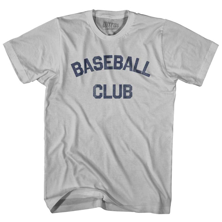 Baseball Club Adult Cotton T-shirt Cool Grey