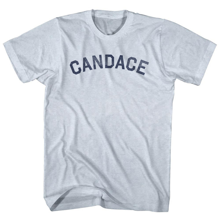 Candace Adult Tri-Blend T-shirt - Athletic White