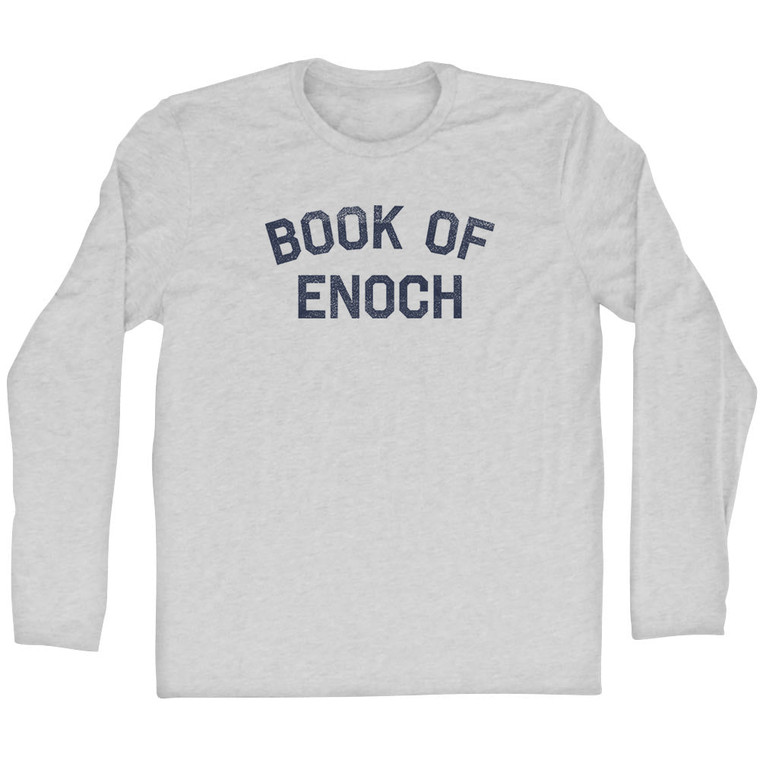 Book of Enoch Adult Cotton Long Sleeve T-shirt - Grey Heather