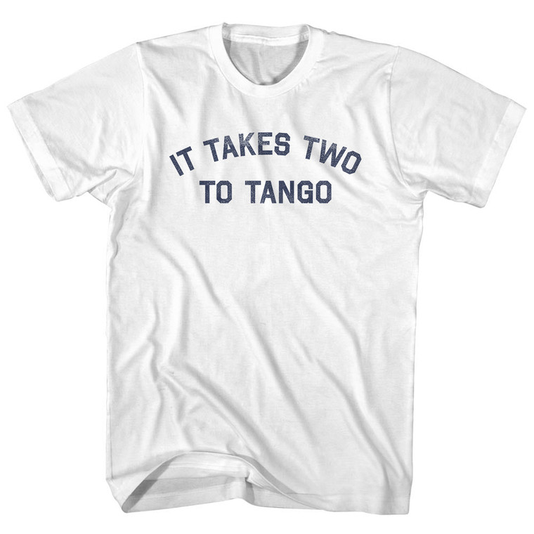 It Takes Two To Tango Youth Cotton T-shirt - White