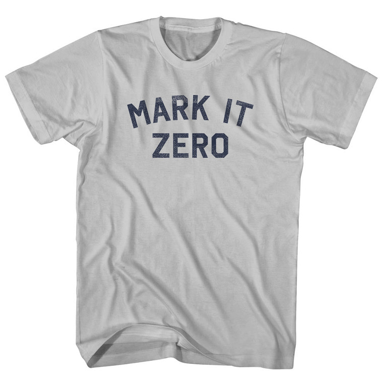 Mark It Zero Adult Cotton T-shirt - Cool Grey