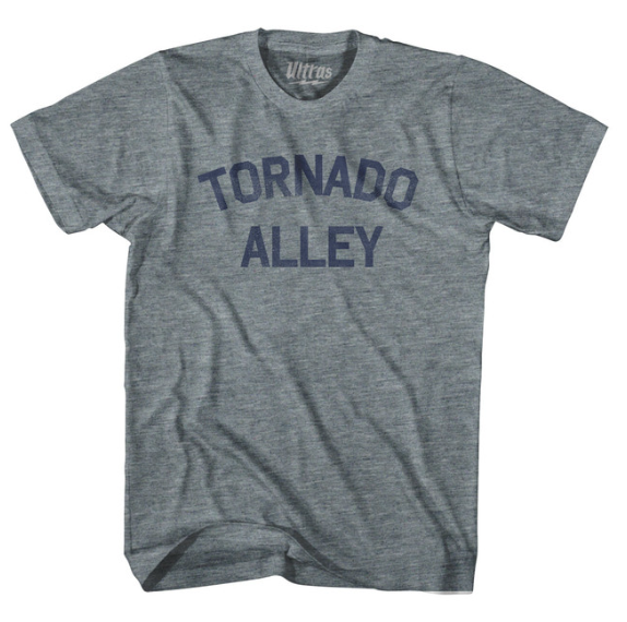 Adult Medium - Tornado Alley Adult Tri-Blend T-shirt - Athletic Grey - Final sale Z2