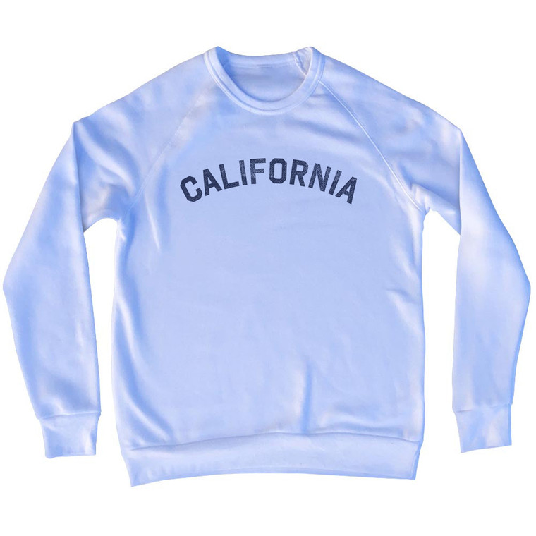 California Adult Tri-Blend Sweatshirt - White