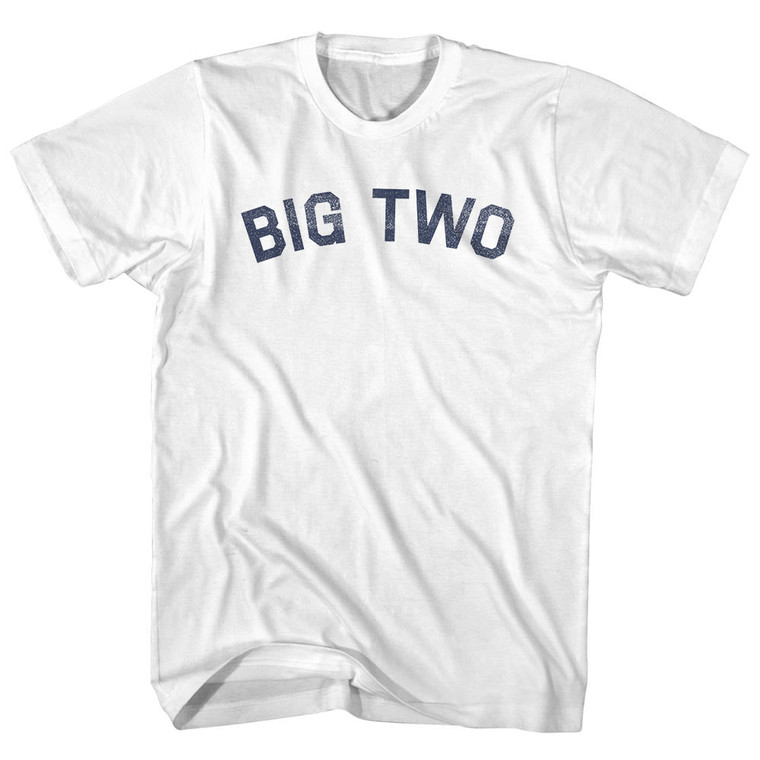 Big Two Womens Cotton Junior Cut T-Shirt - White
