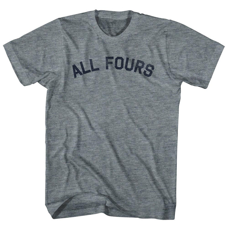 All Fours Youth Tri-Blend T-shirt - Athletic Grey