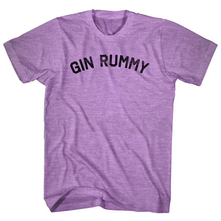 Gin Rummy Adult Tri-Blend T-shirt - Athletic Purple