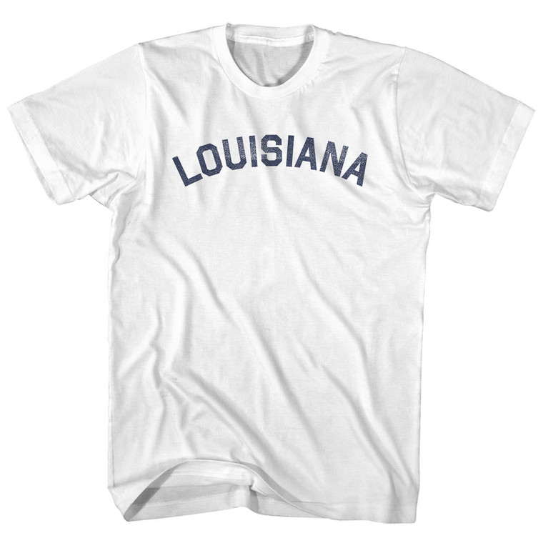 Louisiana Adult Cotton T-shirt - White