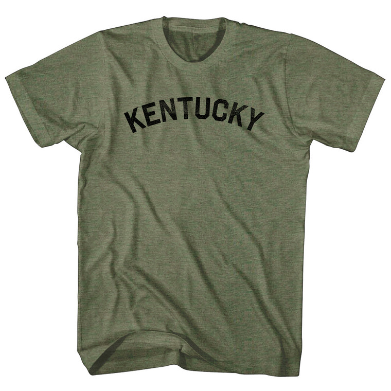 Kentucky Adult Tri-Blend T-shirt - Military Green