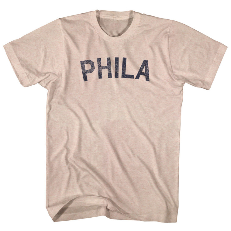 Phila Adult Tri-Blend T-shirt - Sand