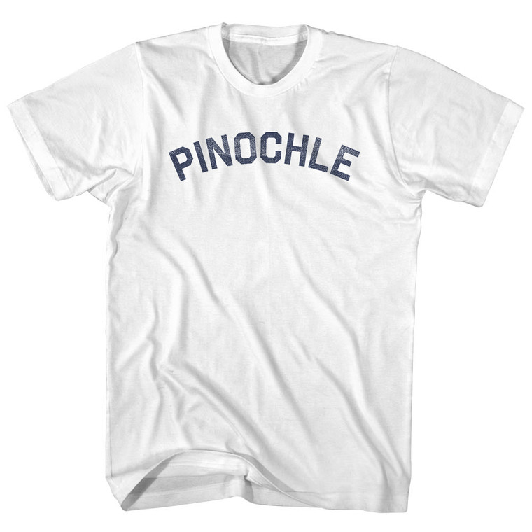 Pinochle Womens Cotton Junior Cut T-Shirt - White