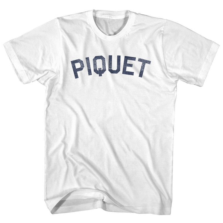 Piquet Womens Cotton Junior Cut T-Shirt - White