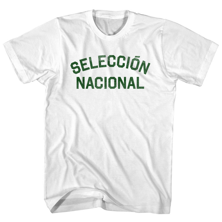 Seleccion Nacional Hunter Green Test Adult Cotton T-shirt - White