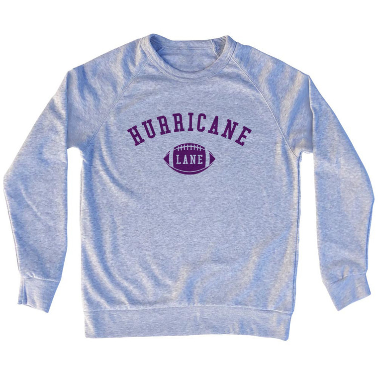 Hurricane Lane Football Adult Tri-Blend Sweatshirt - Grey Heather