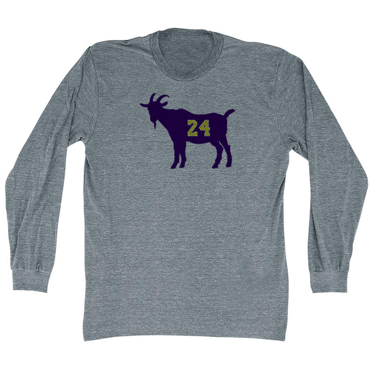 Goat 24 - Applied Multiply effect in Athletic Grey Adult Tri-Blend Long Sleeve T-shirt - Athletic Grey