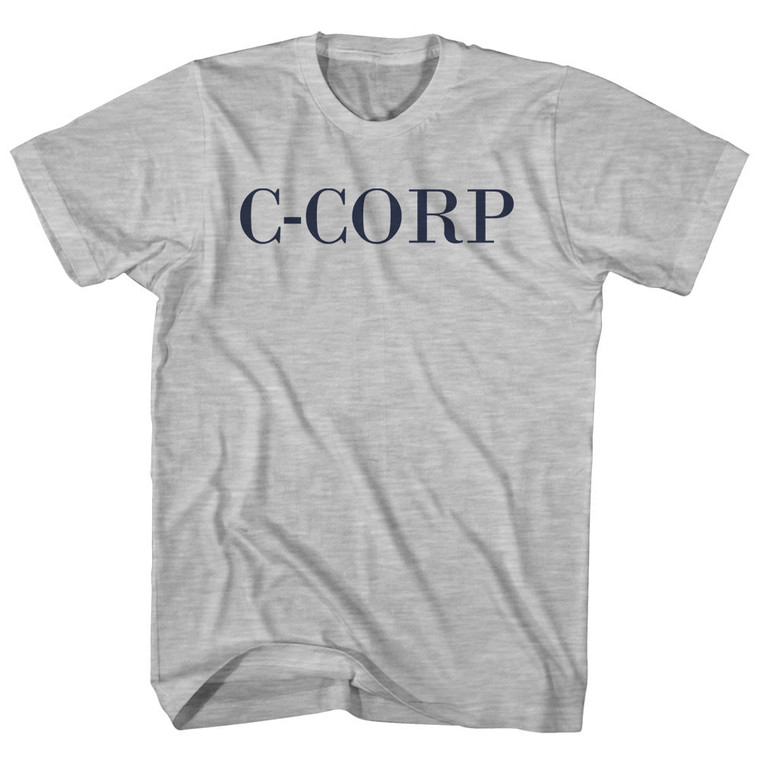 C-CORP Youth Cotton T-shirt - Grey Heather