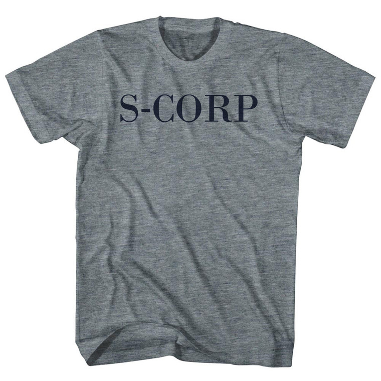 S-CORP Womens Tri-Blend Junior Cut T-Shirt - Athletic Grey