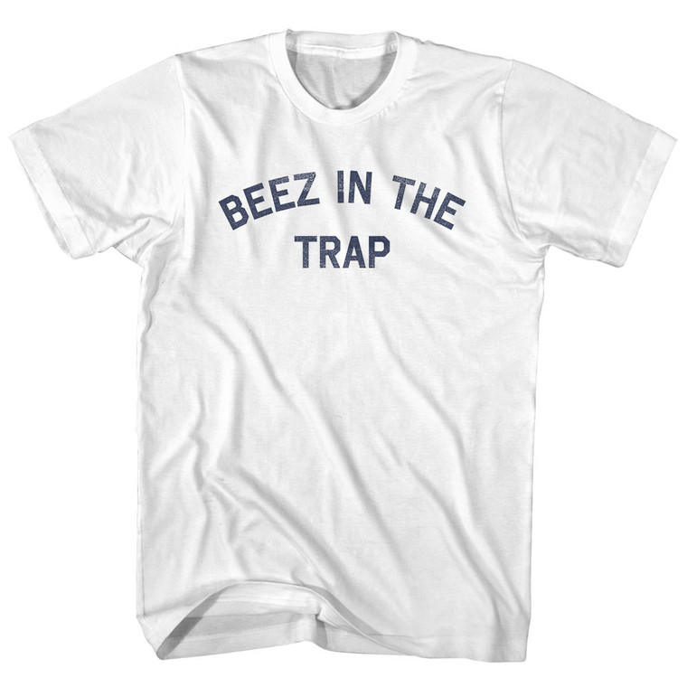 Beez in the Trap Adult Cotton T-shirt - White