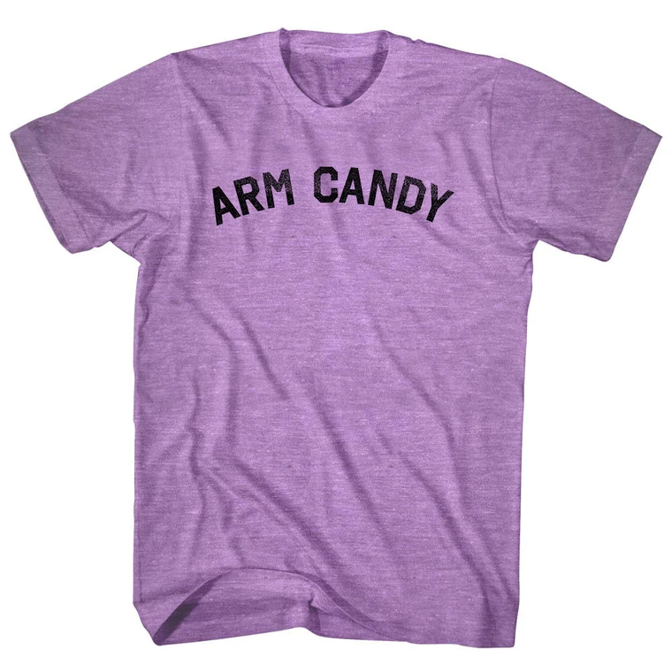 Arm Candy Adult Tri-Blend T-shirt - Athletic Purple