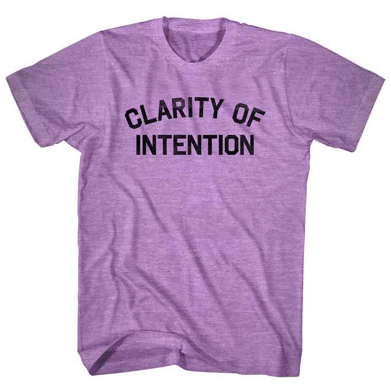 Clarity of Intention Adult Tri-Blend T-shirt - Athletic Purple