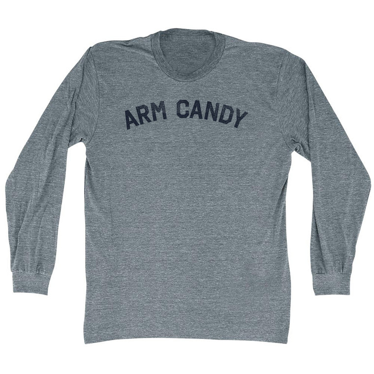 Arm Candy Adult Tri-Blend Long Sleeve T-shirt - Athletic Grey