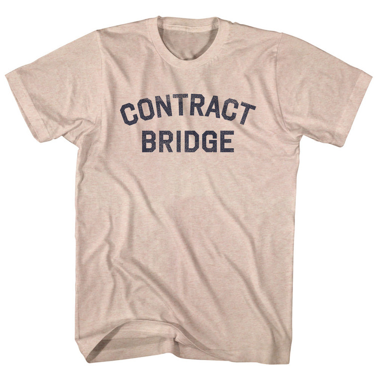 Contract Bridge Adult Tri-Blend T-shirt - Sand