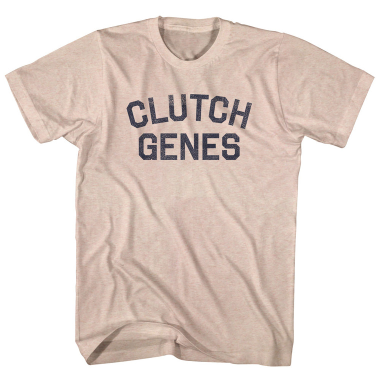 Clutch Genes Adult Tri-Blend T-shirt - Sand