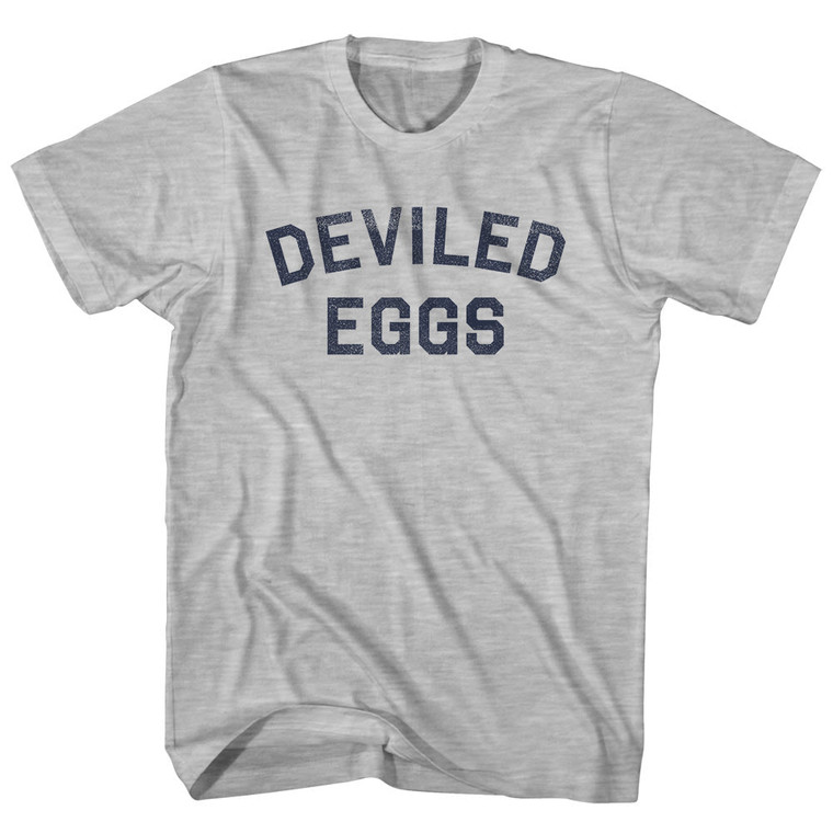 Deviled Eggs Youth Cotton T-shirt - Grey Heather