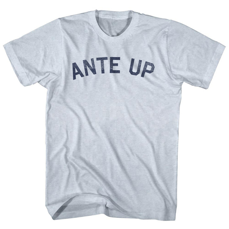 Ante Up Adult Tri-Blend T-shirt - Athletic White