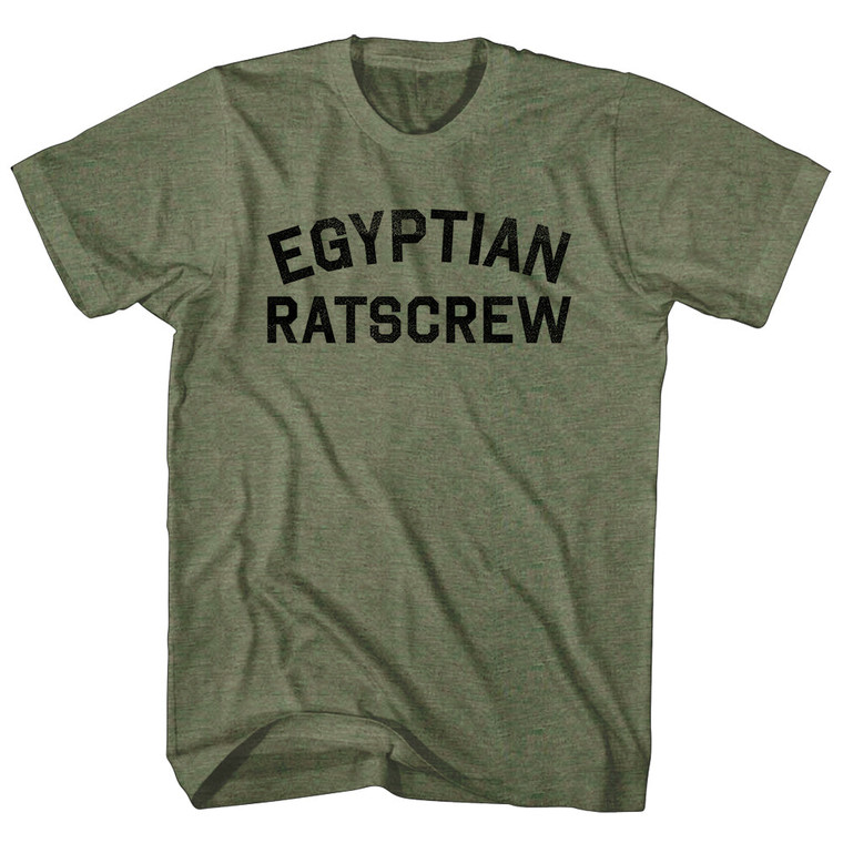 Egyptian Ratscrew Adult Tri-Blend T-shirt - Military Green