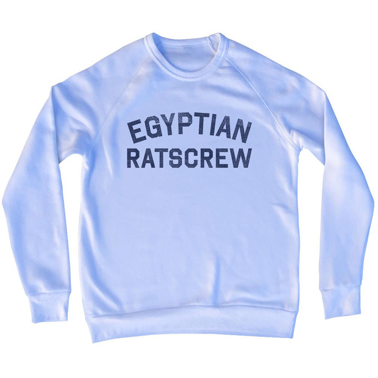 Egyptian Ratscrew Adult Tri-Blend Sweatshirt - White