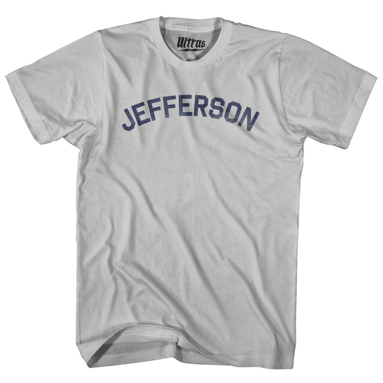 JEFFERSON Adult Cotton T-shirt - Cool Grey