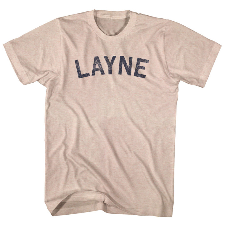 Layne Adult Tri-Blend T-shirt - Sand
