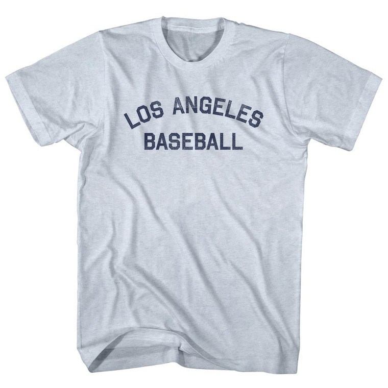Los Angeles Baseball Adult Tri-Blend T-shirt - Athletic White
