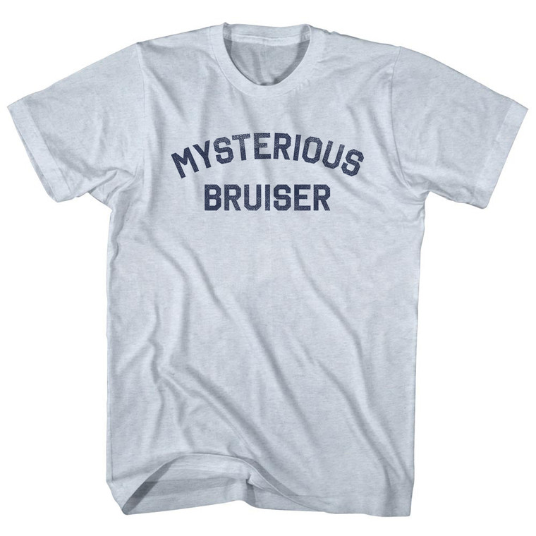 Mysterious Bruiser Adult Tri-Blend T-shirt - Athletic White