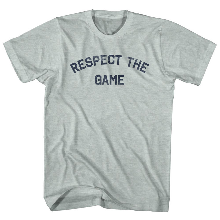 Respect The Game Adult Tri-Blend T-shirt - Athletic Cool Grey