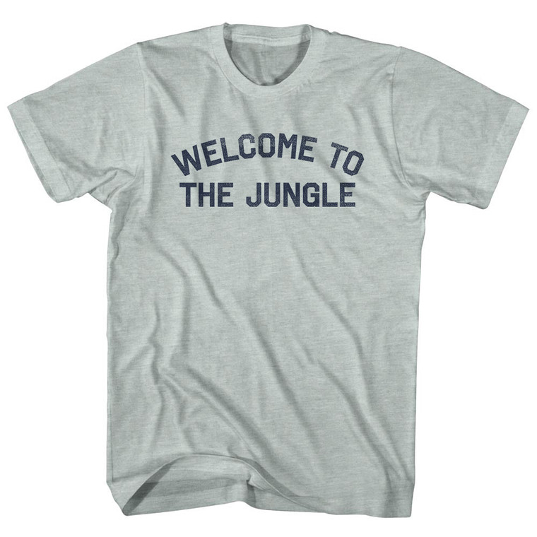 Welcome To The Jungle Adult Tri-Blend T-shirt - Athletic Cool Grey