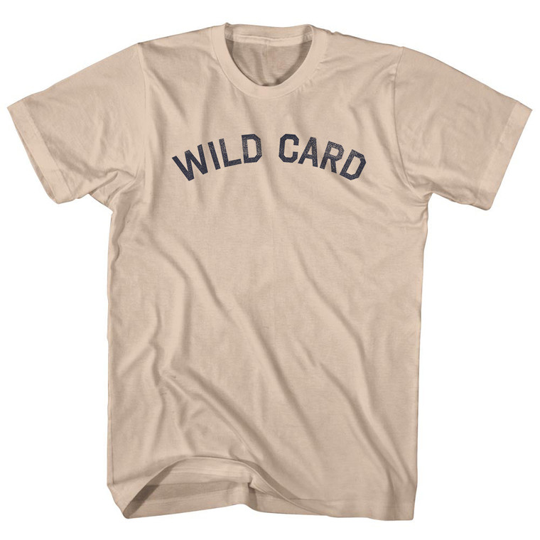Wild Card Adult Cotton T-shirt - Creme