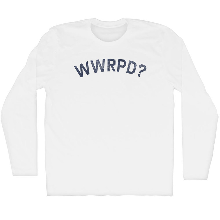 What Would Rand Paul Do Adult Cotton Long Sleeve T-shirt - White