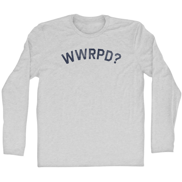 What Would Ron Paul Do Adult Cotton Long Sleeve T-shirt - Grey Heather
