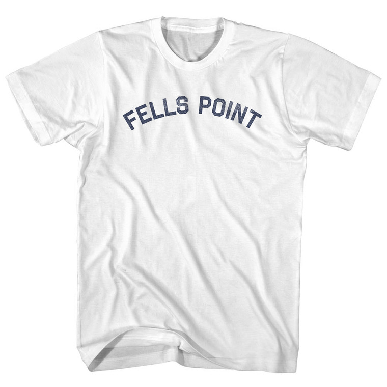 Fells Point Womens Cotton Junior Cut T-Shirt - White