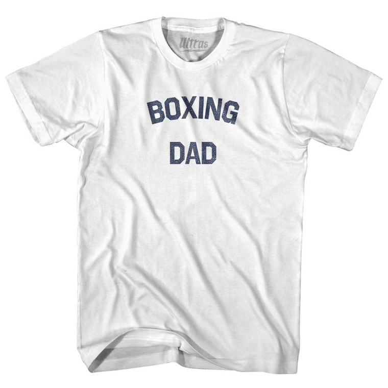 Boxing Dad Youth Cotton T-shirt - White