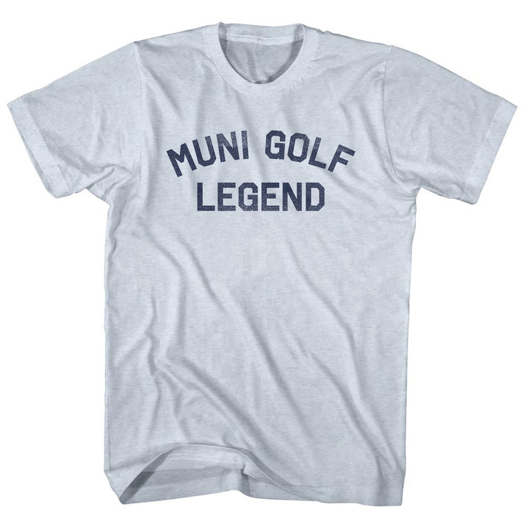 Muni Golf Legend Adult Tri-Blend T-shirt - Athletic White