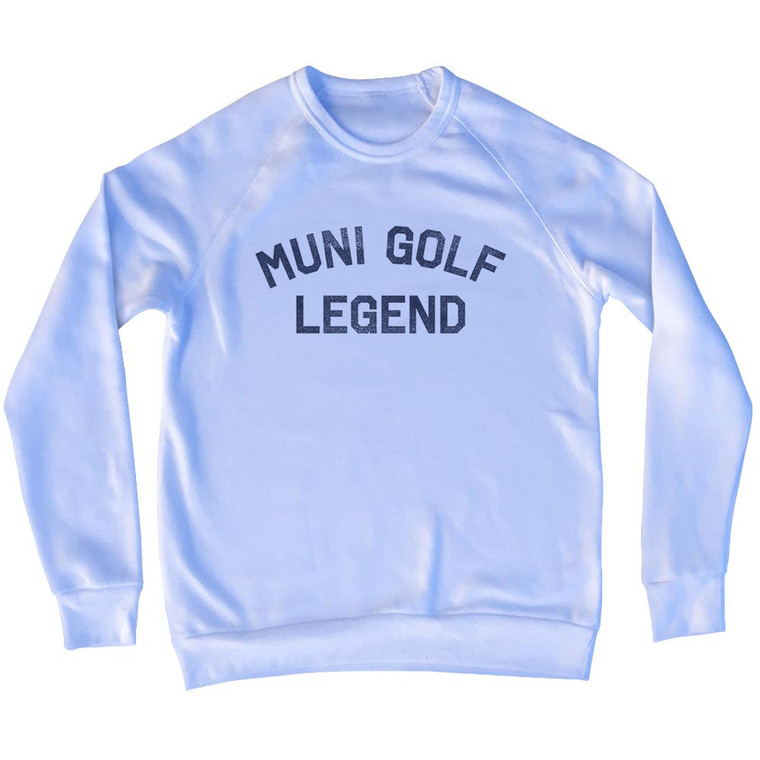 Muni Golf Legend Adult Tri-Blend Sweatshirt - White