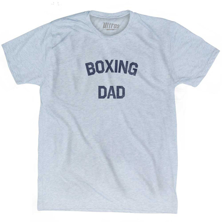 Boxing Dad Adult Tri-Blend T-shirt - Athletic White