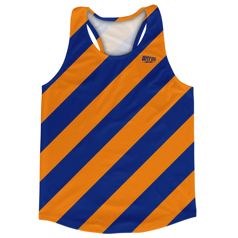 Candy Cane Design Running Track Tops Made In USA - Blue Royal and Tennessee Orange