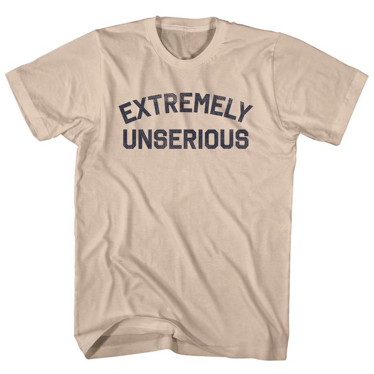 Extremely Unserious Adult Cotton T-shirt - Creme