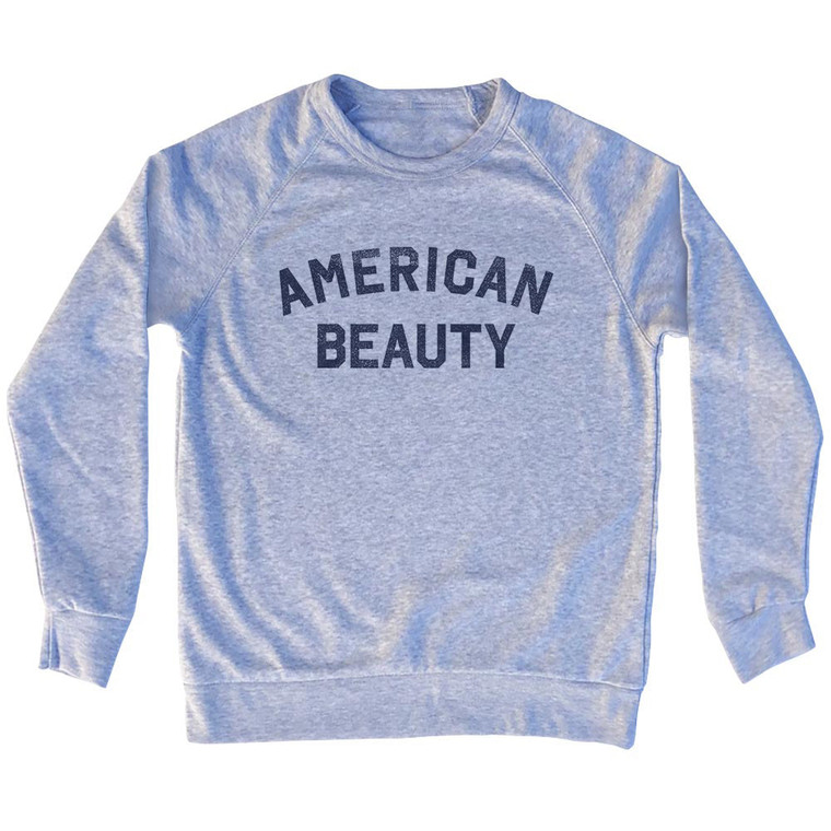 American Beauty Adult Tri-Blend Sweatshirt - Grey Heather
