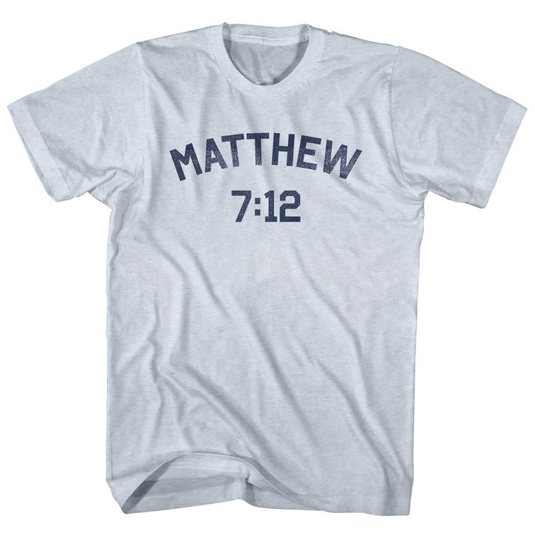 Matthew 7 12 Adult Tri-Blend T-shirt - Athletic White