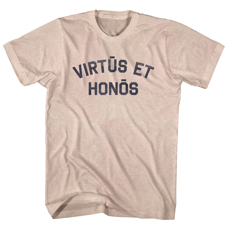 Virtus et Honos Adult Tri-Blend T-shirt - Sand