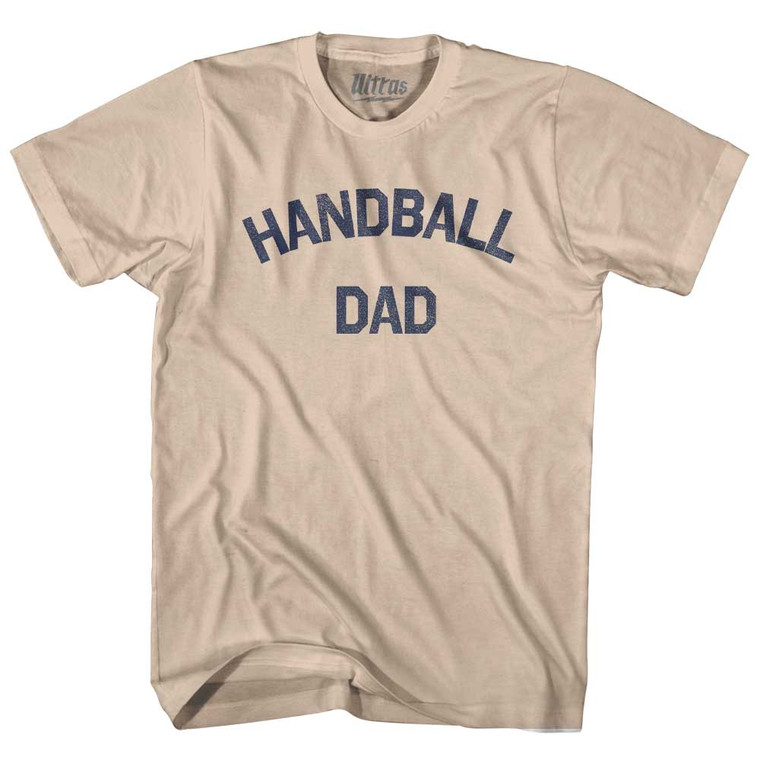 Handball Dad Adult Cotton T-shirt - Creme